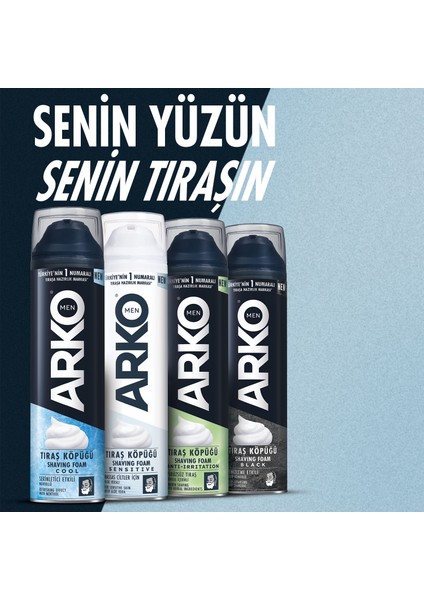 Men Sensitive Hassas Ciltler İçin Tıraş Köpüğü 4x200 Ml indirimleri