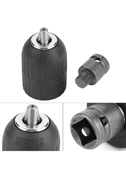 Matkap Aynası, 2 – 13 mm Anahtarsız Mandren 1/2 "-20UNF, Darbeli Matkapların Dönüştürülmesi Için 1/2" Mandren Adaptörü ile indirimleri