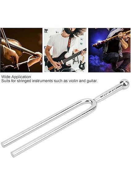 440Hz Tuning Frok, Standart A Diyapazon Paslanmaz Çelik Gitar Keman Gümüş Müzik Aleti fırsatları