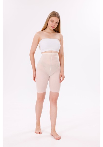 Freshness 0007 Lazer Kesim Tül Yüksek Bel Şort Korse modelleri