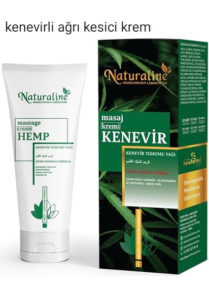 Dermatology Labotary Hemp Crem Kenevir Ağrı Kesici Krem 100ML modelleri