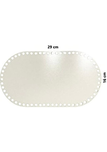 Oval Ahşap Sepet Tepsi Tabanı 29 x 16 cm Beyaz Çift Yüz 3 mm MDF Malzeme fiyatları