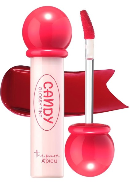 Uzun Süre Kalıcı, Parlak Bitişli, Su Bazlı Tint A'pıeu The Pure Candy Tint No.01 Cherry