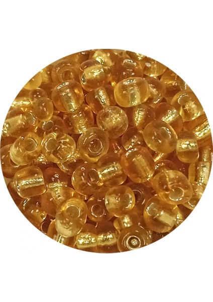 Dökme Cam Kum Boncuk Büyük Boy (6/0) 4 mm - 20 Gram - Şeffaf Bal - BNC083 fiyatları