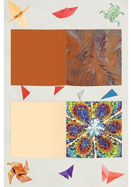 Color Origami 246 Kağıt Katlama Sanatı Ebru/geometrik indirimleri