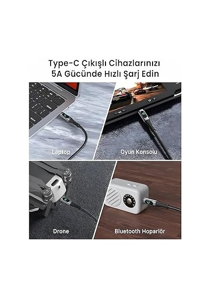 BXCC244 Usb4 Thunderbolt 4/3 Uyumlu Pd 240W 40GBPS 8k 60Hz Ultra Hd Dijital Ekran Göstergeli Şarj, Data ve Görüntü Kablosu 1 Metre indirimleri