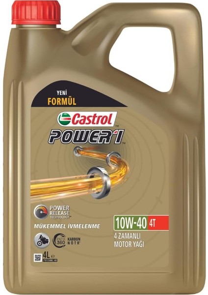 Power1 4t 10W-40 4 Litre Motosiklet Yağı