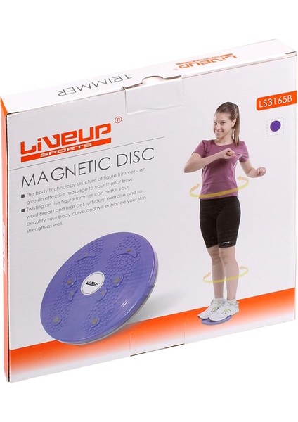 Sports LS3165B Manyetik Disk Twister Abdominal Egzersiz