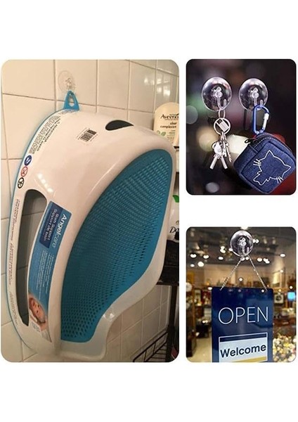 Vantuz Öpücük 3 cm 3 Adet Kancalı Cam Vantuzu Cam Askısı Pvc Vantuz Mutfak Banyo Pencere ve Kapı Camı Vantuzu fırsatları