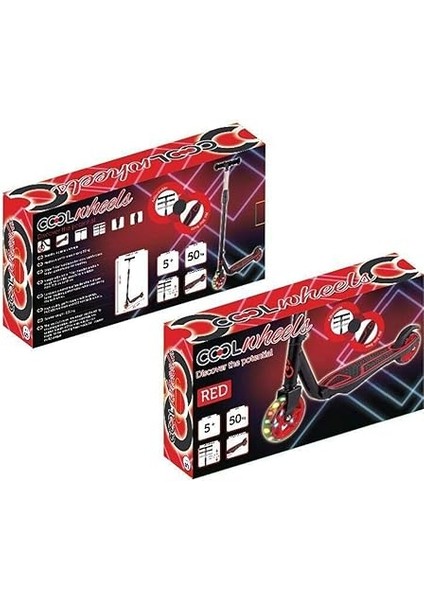 Wheels 2 Tekerlekli Işıklı Scooter Pembe 5+ fırsatları