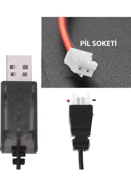 3.7V Lityum Pil USB Şarj Kablosu Xh2.54 Soket Lipo Batarya Rc Quadcopter Drone Helikopter fırsatları