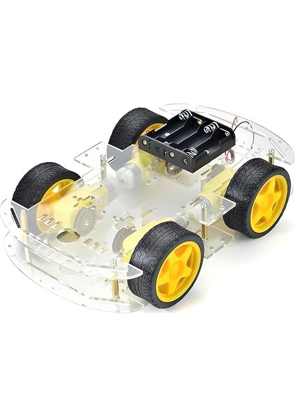 Rex Chassis Serisi 4WD Çok Amaçlı Mobil Robot Platformu - Şeffaf