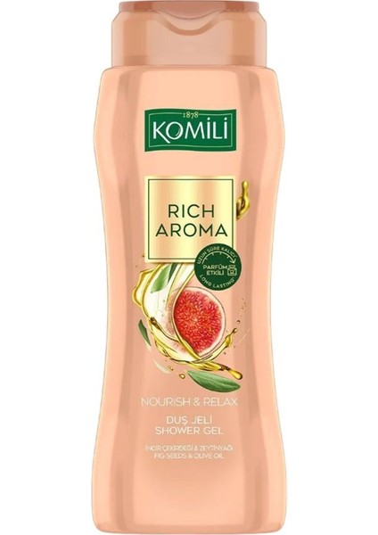 Duş Jeli 500 ml. Rich Aroma Nourish&relax 3 Adet