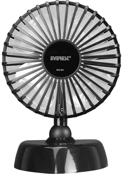 Everest EFN-504 2 Kademeli 3500 Rpm Masa Üstü USB Fan Soğutucu Vantilatör Klima USB Girişli Metal Serinletici Fan Mini Vantilatör Fan Klima Aşağı Yukarı Ayarlabilir Sessiz Çalışma (FAN-504)