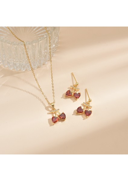 Yeni Bakır Kaplama Gerçek Altın Sıcaklığa Duyarlı Güneş Ay Kolye Mikro Setzirkon Titanyum Çelik Kolye (Yurt Dışından)