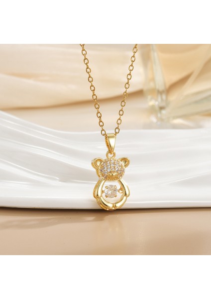 Yeni Basit Titanyum Çelik Kolye Kadın 18K Gül Altın Dört Yapraklı Yonca Kolye Ins Gelgit Net Kırmızı Patlama Modelleri Zinciri (Yurt Dışından)