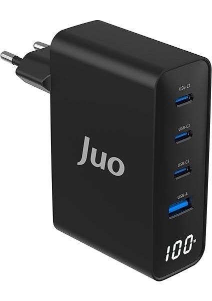 100W Gan LED Ekranlı 3 Type-C + Usb-A Hızlı Şarj Cihazı iPhone & Macbook & Notebook Şarj Aleti fırsatları