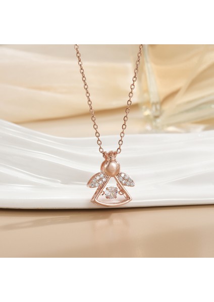 Yeni Bakır Kaplama Gerçek Altın Sıcaklığa Duyarlı Güneş Ay Kolye Mikro Setzirkon Titanyum Çelik Kolye (Yurt Dışından)