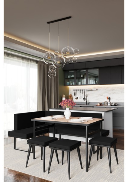 Pamir Köşe Takımı Siyah-Çam modelleri