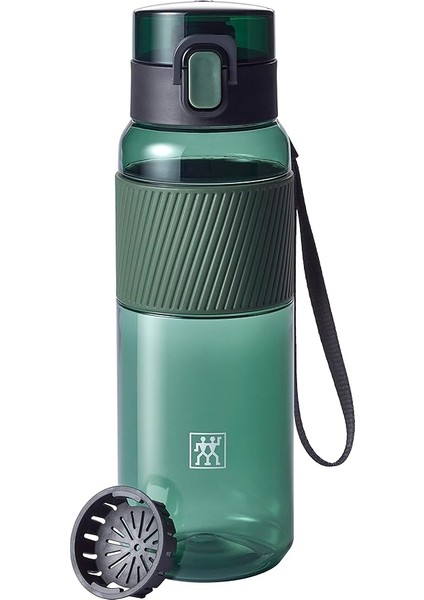 Içecek Şişesi, Bpa Içermez, Fitness, Boş Zaman ve Ofis Için Su Şişesi, Tritan, Koyu Yeşil, 680 ml