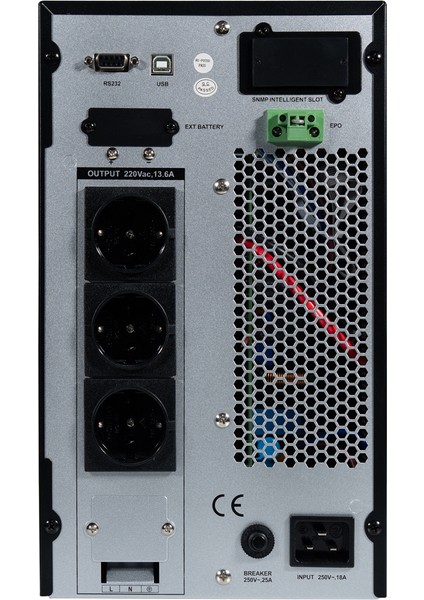 DT Serisi DT 3kVA / 3kW Online UPS - Kesintisiz Güç Kaynağı - 6x9Ah Akülü modelleri