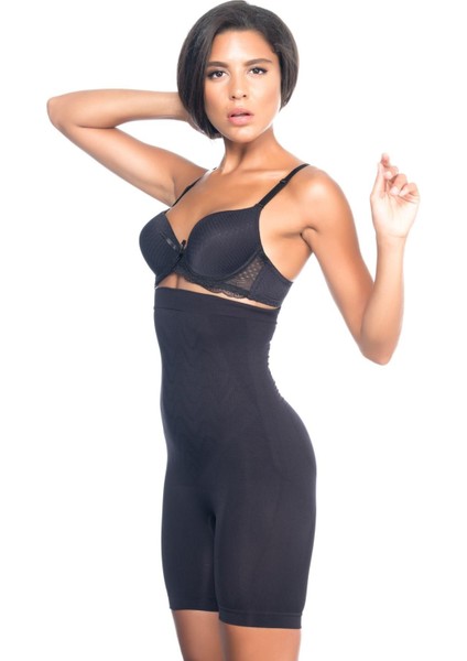 Siyah Mı Emay 2077 Yüksek Bel Desenli Paçalı Korse fiyatları