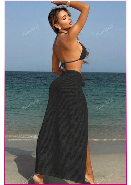 Venüsshopping- Kadın Siyah Askılı Incili Mayo Takımı indirimleri