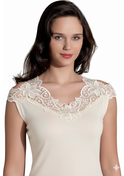 Şahinler Arkası Güpürlü Atlet B396 fiyatları