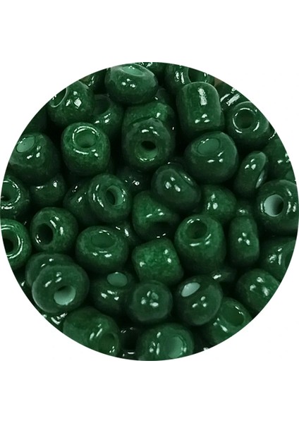 Dökme Cam Kum Boncuk Büyük Boy (6/0) 4 mm - 60 Gram - Koyu Yeşil - BNC140 fiyatları