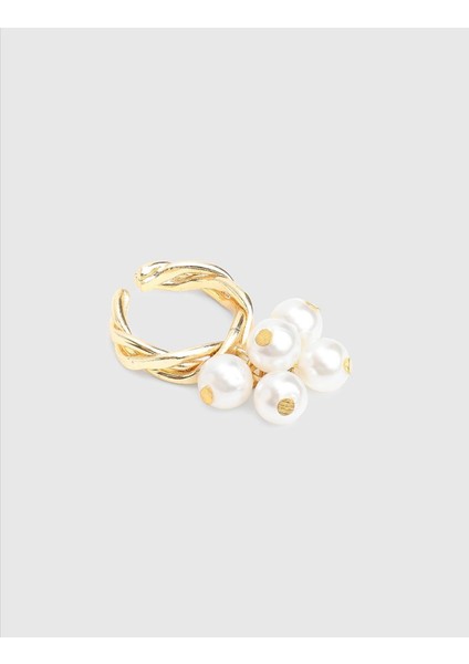 Leonie Beyaz Kadın Yüzük