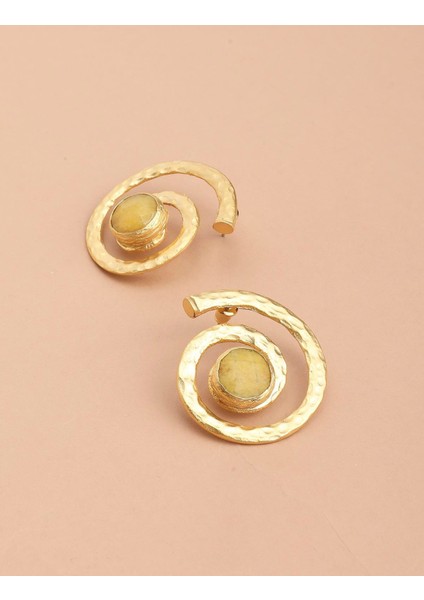 Marien Sarı Kadın Küpe modelleri