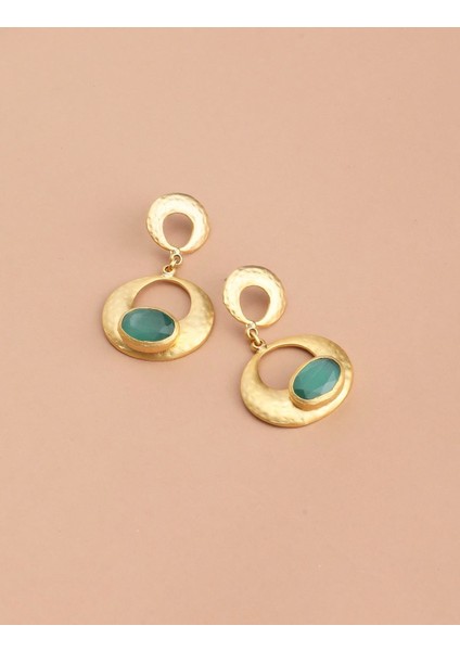 Risina Yeşil Kadın Küpe