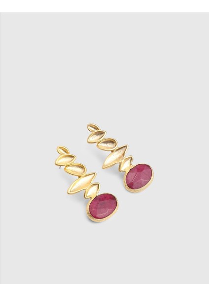 Salut Mor Kadın Küpe