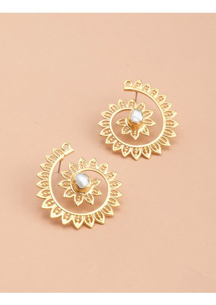 Mishel Beyaz Kadın Küpe