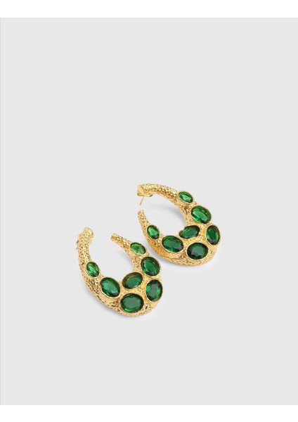 Katel Yeşil Kadın Küpe