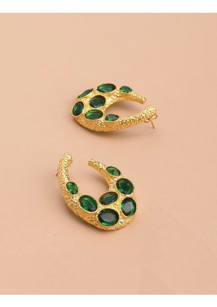 Katel Yeşil Kadın Küpe modelleri