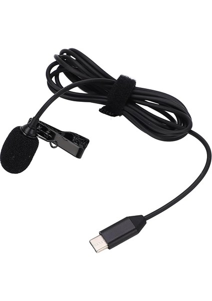 Kablolu Yaka Yaka Mikrofon, Tpye C Klip Mikrofon Çok Yönlü Mikrofon One X2 X3 Youtube Kayıt Podcasting Oyun Röportaj