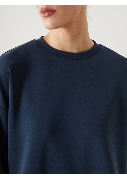 Yeni Sezon Oversize Modal Karışımlı Kadın Sweatshirt modelleri