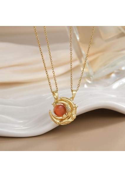 Yeni Titanyum Çelik Renk Kaybetmez Ruh Kolye Kadın Mizaç Basit Şanslı Çim Zinciri Niş Tasarım Kolye Takı (Yurt Dışından)