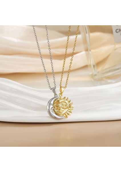 Yeni Titanyum Çelik Renk Kaybetmez Ruh Kolye Kadın Mizaç Basit Şanslı Çim Zinciri Niş Tasarım Kolye Takı (Yurt Dışından)