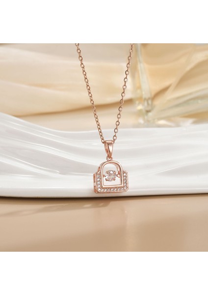 Yeni Titanyum Çelik Renk Kaybetmez Ruh Kolye Kadın Mizaç Basit Şanslı Çim Zinciri Niş Tasarım Kolye Takı (Yurt Dışından)