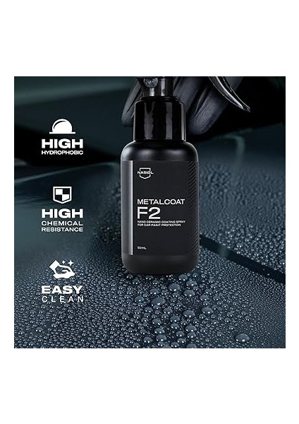 Metalcoat F2 Araç Sprey Nano Seramik Kaplama ve Boya Koruma-50 Ml-1 Yıl Etkili-Hızlı ve Kolay Uygulama, Oto Detaling, Araba Seramik Cila, Boya Parlatma, Hidrofobik Nano Koruma fiyatları