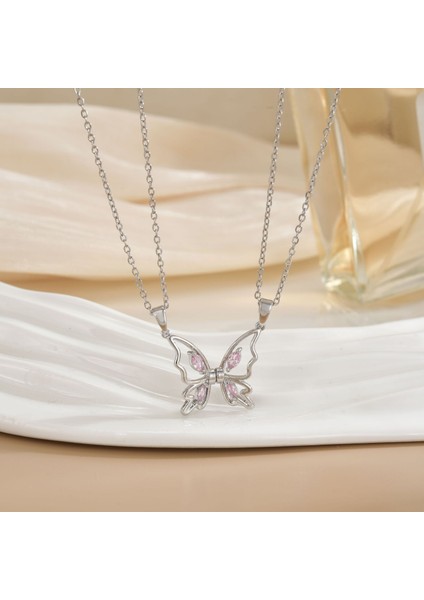 Yeni Titanyum Çelik Renk Kaybetmez Ruh Kolye Kadın Mizaç Basit Şanslı Çim Zinciri Niş Tasarım Kolye Takı (Yurt Dışından)