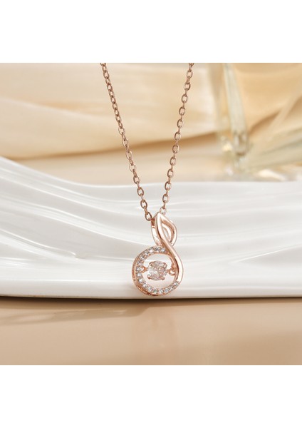 Yeni Titanyum Çelik Renk Kaybetmez Ruh Kolye Kadın Mizaç Basit Şanslı Çim Zinciri Niş Tasarım Kolye Takı (Yurt Dışından)