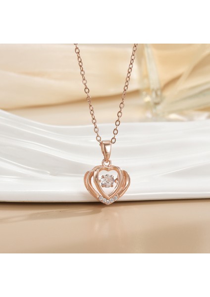 Yeni Titanyum Çelik Renk Kaybetmez Ruh Kolye Kadın Mizaç Basit Şanslı Çim Zinciri Niş Tasarım Kolye Takı (Yurt Dışından)