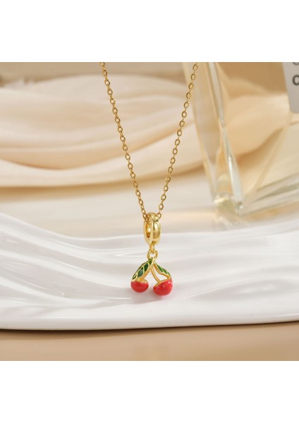 Yeni Kadın Yıldızlar ve Ay Zinciri Titanyum Çelik Renk Kaybetmez Çok Yönlü Kişilik Tasarım Duygusu Boyun Zinciri Hafif Stil (Yurt Dışından)