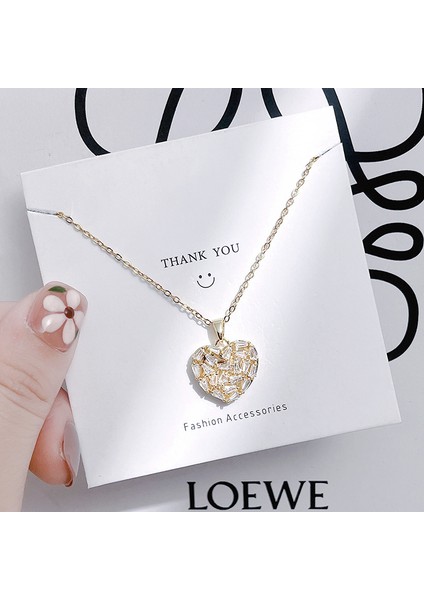 Yeni Basit Titanyum Çelik Kolye Kadın 18K Gül Altın Dört Yapraklı Yonca Kolye Ins Gelgit Net Kırmızı Patlama Modelleri Zinciri (Yurt Dışından)