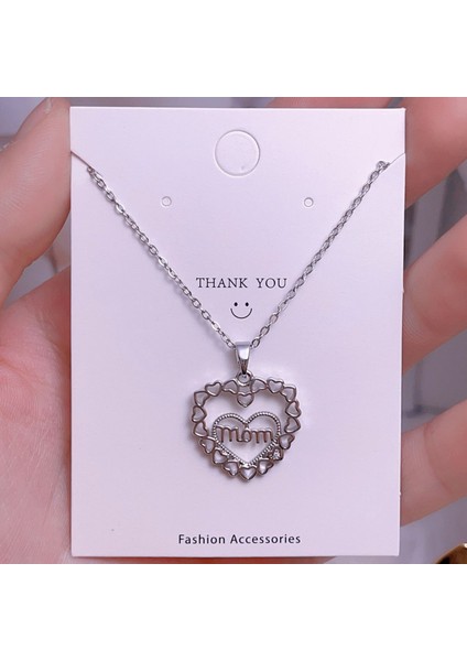 Yeni Titanyum Çelik Zinciri Dönen Kolye Kolye Kadın Yüz Aksesuarlı (Yurt Dışından)