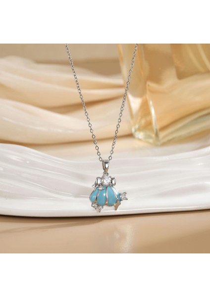 Yeni Kadın Yıldızlar ve Ay Zinciri Titanyum Çelik Renk Kaybetmez Çok Yönlü Kişilik Tasarım Duygusu Boyun Zinciri Hafif Stil (Yurt Dışından)