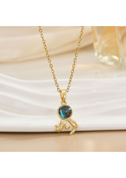 Yeni Kolye Kadın Dönebilen Çiçek Titanyum Çelik Niş Tasarım Duygusu Basit Moda Trendi Yüz Mizaç Zincir Takı (Yurt Dışından)